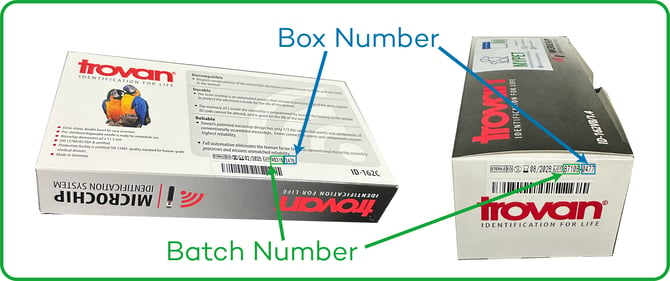 Batch and box number image